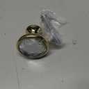 Asidrama 10 Pack Gold Kitchen Cabinet Knobs - Clear Crystal Dresser Knobs for Drawers (Single Hole Knob)