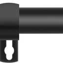 Black Curtain Rods for Windows 28 to 48 Inch,5/8 Inch Diameter Heavy Duty Metal Stainless Steel Drapery Rods with Brackets,Modern Curtain Rod with Simple End Caps