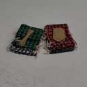 Shappy 24 Pcs Christmas Drawstring Bags Xmas Buffalo Plaid Burlap Candy Bags Linen Treat Bags with 32.8 ft Rope 24 Card(7 x 5 Inches,Assorted Color) (7 x 5 inches, Assorted Color)