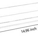 Weiai Clear Acrylic Shelf 15" Invisible Floating Wall Ledge Bookshelf, Kids Book Display Shelves Wall Mounted (15 Inch 2Pack)