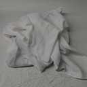 Oval Tablecloth 60x120 Inch Polyester Fabric Table Cloth Solid White Heavy Duty Table Cover Washable for Dinning Kitchen Home Party