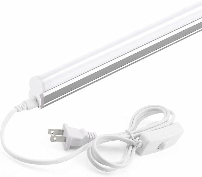 Barrina T5 LED Shop Light, 4FT, 6500K (Super Bright White), 20W, 1 Pack
Utility Shop Light, Ceiling and Under Cabinet Light with Built-in ON/Off Switch, ETL Listed