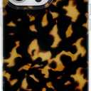 SCORPIFY for iPhone 16 Pro Case [Compatible with MagSafe] with Dark Brown Tortoise Shell Design, Cute Brown Magnetic Phone Cover for Women Girls, Slim Shockproof Bumper