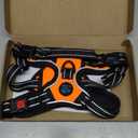 PHOEPET No Pull Dog Harnesses for Small Dogs Reflective Adjustable Front Clip Vest with Handle 2 Metal Rings 3 Buckles [Easy to Put on & Take Off] (S, Orange)