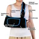 Arm Sling, Lightweight & Breathable Medical Sling with Adjustable Shoulder Strap, Shoulder Mesh Immobilizer Slings for Elbow Injury/Torn Rotator Cuff/Wrist Injury/Surgery, Right or Left, Women or Men, M