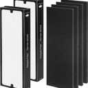 Replacement Filter Compatible with Blueair Sense Sense+ Air Purifiers, with 2 HEPA Filters and 4 Activated Carbon Pre Filters