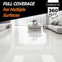 Floor Paint, Indoor Epoxy Floor Coating, 1 Gallon, White, Household Tile Color Changing Paint, 128 Fl Oz