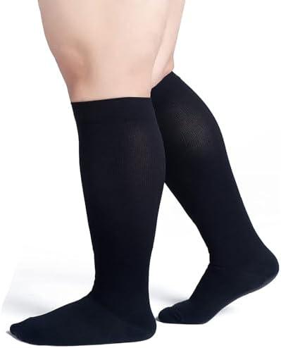 Compression Socks Black 
Fatigue, Pain, Leg Swelling, Mens Women Compression Socks
, Size S/M
