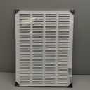 16x22 Return Air Vent Cover Grille for Wall or Ceiling Duct Opening - Flat Stamped Face Air Grill by HVAC Premium - White - Overall Size: 17.75" x 23.75"