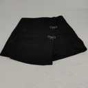 GORGLITTER Women's Bow Asymmetrical Mini Skirts High Waist Wrap Bodycon Skort Skirts (Black)