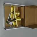 parro Gold Door Knobs Interior & Exterior, Keyed Entry Door Knob for Bedroom & Living Room, Satin Brass Pismo Doorknobs