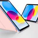 SMARTDEVIL Case for iPad 2022/2021/2020/2018 (11"/10.9"), Thin and Lightweight, 5 Standing Angles, Full Pencil 2 Support, Pink