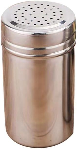 2 x Stainless Steel Seasoning Shaker, Spice Dispenser Bottle with Multi-Hole