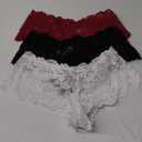 ohyeah Womens Lace Boyshort Cheeky Panties Plus Size Underwear Briefs Panty Soft Stretch Hipster XL