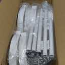 8 Tiered Folding Plant Stand Indoor for Multiple Large Planter, Tall Heavy Duty Adjustable Rack with Rust Proof Plastic Shelving, Sturdy Vertical Tree Organizer for Narrow Inside Floor, White