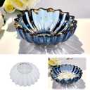 Resin Molds for Bowl, 5.24 x 1.65 inches Flower Tray Silicone Molds for Resin, Epoxy Resin Molds for DIY Jewelry Holder Trinket Container Box Candle Holder