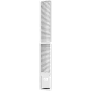 Hakuna Pets V2 Patio Pet Door Screen Insert Panel for Sliding Doors, Fits Door Track Min Ht 59.05" to Max Ht 84.25",UV Resistant Mesh, Locking Magnetic Dog Door, Easy Install and Removal,Medium,White