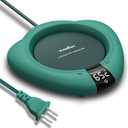 Coffee Mug Warmer (No Cup), Electric Cup Warmer for Desk, 3 Temperature Levels, Auto Shut Off, Portable Mug Heater for Coffee, Beverage, Milk, Tea and Hot Chocolate, Green