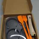 AHFLRTO 4 Cup Egg Pans Nonstick, Aluminum Omelette Pan with Lid, Healthy Egg Skillet for Eggs, Pancakes, Crepes, Sandwiches, Compatible with Gas Stove & Induction Cooktop