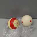Pool Cue Ball 2-1/4" Standard Size Billiard Cue Ball Replacement for Training (Red Dots&Red)