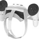 VR Wall Mount for Meta Oculus Quest 3S/Quest 3/Quest 2/Quest Pro/Rift-S/Vision Pro Headset & Controllers, Aluminum VR Wall Holder with 2 Storage Way, Desk Space Saving & Stable VR Stand, Silver