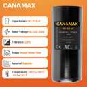 161-193 uf 161/193 MFD  5% 50/60 Hz 220-250 VAC Volts Round Start Capacitor - Compatible with Single Phase Motor Capacitors Condenser Straight Cool or Heat Pump Air Conditioner