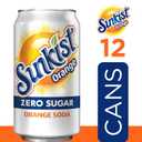 Sunkist Zero Sugar Orange Soda, 12 fl oz cans, 12 pack