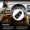 Master Power Window Switch Driver Side with Double Auto Button | Compatible with 2008-2012 Honda Accord EX EXL 2.4L 3.5L | Replaces# 35750-TA0-A31, 35750-TA0-A32