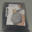 Dog Sling Carrier for Small Dogs - Anti-Anxiety Cat Sling, Puppy Pouch - Pet Sling in Gray Black Blue Green Pink Yellow (Blue, Standard)