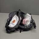 kmaier Baby Swing for Infants, Baby Delight Bouncer Seat Fixed with Swing Toys for 0-18 Months,Dark Gray