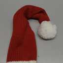 Diffy Homy Baby Santa Hat Christmas for Baby Toddler Infant Newborn Washable Fade-restant Knitted Santa Hat Soft Warm Long for New Year Festive Holiday Party Indoor Outdoor Winter Red