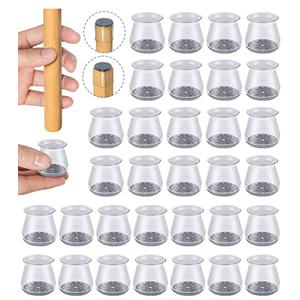 20 Pcs Chair Leg Protectors for Hardwood Floors, OASMU Silicone Felt Furniture Pads for Scratch and Noise Prevention, Smooth Moving (Small Fit: 0.9'' - 1.29'') 20 Pcs Chair Leg Protectors for Hardwood Floors, OASMU Silicone Felt Furniture Pads for Scratch and Noise Prevention, Smooth Moving (Small Fit: 0.9'' - 1.29'')