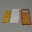 Miracase Magnetic for iPhone 17 Pro Max Case with Screen Protector [Compatible with MagSafe] Slim Thin Phone Case Military-Grade Protected for 17 ProMax Cover Bumper 6.9", Orange