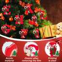 4 x 26 Letter Ornaments for Christmas Tree Decoration - Personalized Hanging Pendant Xmas Alphabet for Christmas Initial Ornament 2025, DIY Craft Ornaments,Original Gifts for Family Friends (M)