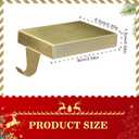 6 Pack Christmas Stocking Holder Bases - Mantel Stocking Hangers Hanging Hooks for Fireplace Stand Holder Weighted Hangers for Xmas Holiday Decoration (Bronze, 6)