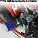 YOXUFA 212 Carburetor Kit for Predator 212cc 224cc 196cc 6.5hp Coleman CT200U BT200X CT200U-EX Baja Mini Bike KT196 Hammerhead 80T Go Kart GX160 GX200 Engine Predator 212 Stage 1 Kit Parts