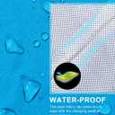 Little Donkey Andy Rain Jacket Women, Lightweight Waterproof Windbreaker with Hooded for Outdoor (Blue, S)