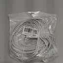 Cat 6 Ethernet Cable 150 ft White, Flat Cat6 Internet Network Cable, High Speed 10Gbps Computer Cord with 35 Clips & 4 Straps, RJ45 LAN Patch Cord for Outdoor, Indoor, Modem, Router, PS4/5