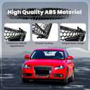 Front Bumper Grille for 2009-2012 Audi A4 B8 Replacement Front Radiator Grill, ABS Upper Hood Hollow Grille Part Car Radiator Guard for 2009 2010 2011 2012 Audi A4 B8