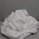 Amazon Basics Lightweight Breathable Wrinkle-Free Brushed Microfiber 3-Piece Bed Sheet Set with 14-Inch Deep Pockets, Twin, Bright White, Solid