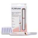 Finishing Touch Flawless Dermaplane Glo Sonic Lighted Facial Exfoliator, Electric Vibrating Dermaplane Razor for Dermaplaning, Facial Hair Removal, 6 Replacement Heads (1 Count (Pack of 1))