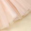 Toddler Girl Christmas Outfit Santa Claus Sweatshirt+Tutu Gauze Skirts Winter Clothes 1-7 Years (Pink)