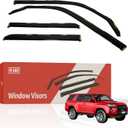 R-GEE in-Channel Window Rain Guards Fit for Toyota 4Runner 2010-2024, Extra Durable Window Deflectors, Vent Window Visors Exterior Car Accessories, 4 Pieces