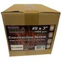 93 in Gold Construction Wood Screws  Self-Drilling Point Design  Zinc-Coated Mega Bulk Pack (2000 Count)  Heavy-Duty Construction Fasteners