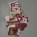 Yookeer 20 Pcs Vintage Valentine's Day Tiered Tray Decor Set, Rustic Farmhouse Wooden Mini Signs Love Heart Truck Cupid Candy Banner Tabletop Centerpiece Decorations for Home Kitchen Office Bar