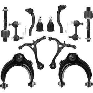 Front Suspension Kit Upper Lower Control Arms Ball Joints Fit for Honda Accord 2003 2004 2005 2006 2007, Fit for Acura TSX 2004 2005 2006 2007 2008-12 pcs Ball Joints Sway Bars Tie Rods.