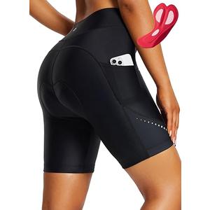 BALEAF Women's 4D Padded Bike Shorts Cycling Underwear with Pockets UPF50+
M
