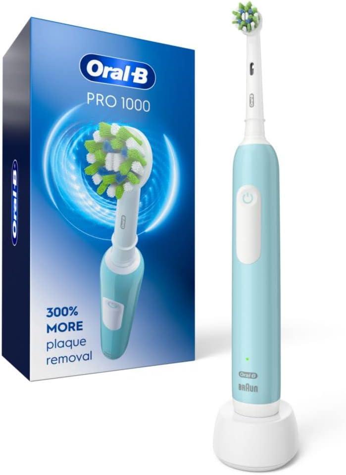Oral-B Pro 1000 Cross Action Electric Toothbrush, Green