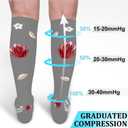 30-40mmHg Medical Graduated Compression Socks for Women&Men Circulation-Compression Stockings-Knee High Socks for Support,Hiking,Running