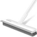 SetSail Floor Scrub Brush with 48-Inch Long Adjustable Handle 2 in 1 Scrape Brush Stiff Bristle Floor Scrubber for Cleaning Shower Bathroom Garage Kitchen Wall Deck Tub Tile
